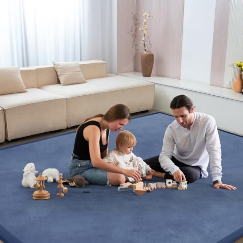 Baby Play Mat for Floor Nursery Rug Muscle Mat Area Rug Playroom Rug 59"x71" Playpen Mat Elastic Foam 1.3" Thick Crawling Mat for Babies