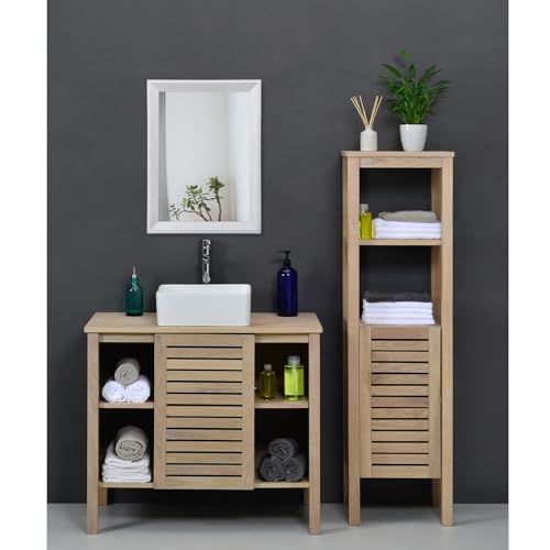 Rectangular Wall Mirror Wood Framed Small Hanging Mirrors