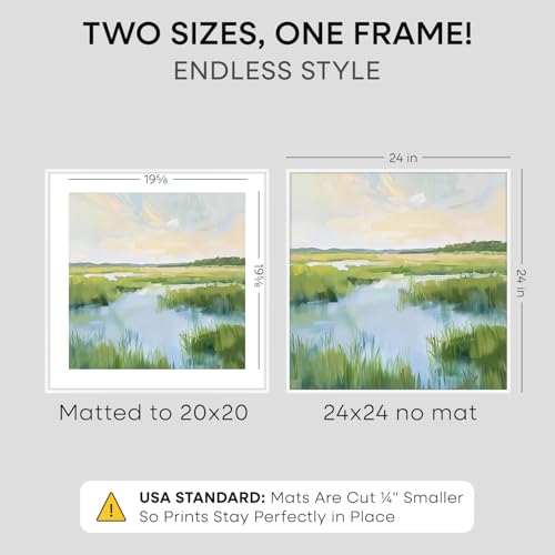 24x24 White Picture Frame