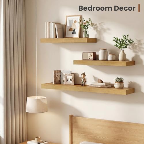 Deep Floating Shelves for Wall 16x12” Set of 2 (2 Count)