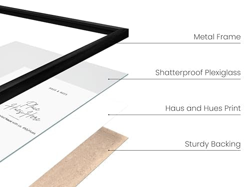 4x6 Black Metal Picture Frames (25 Count)