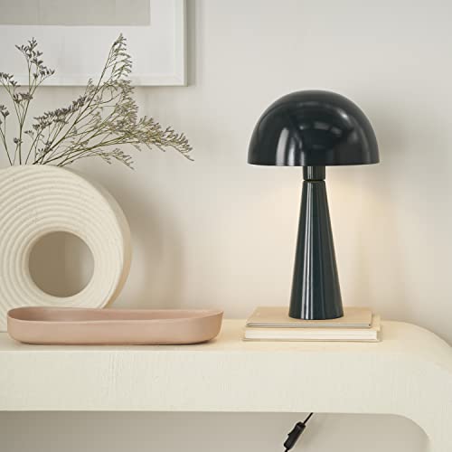 Home 16" Dark Green Metal Mushroom Table Lamp