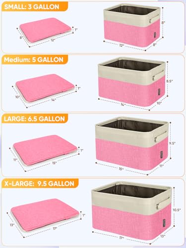 2 Pack Fabric Closet Storage Bins for Shelves (2 Count)