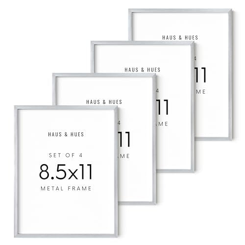 8.5x11 Silver Metal Picture Frames