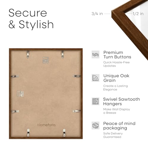 16x20 Brown Oak Diploma Frame (2 Count)