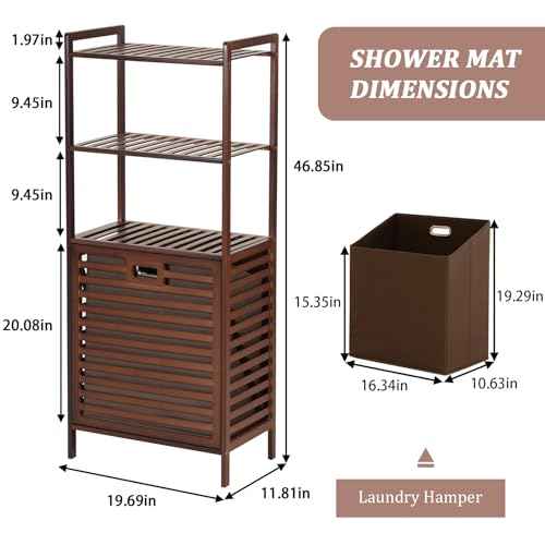 Tilt Out Laundry Hamper with 3 Tier