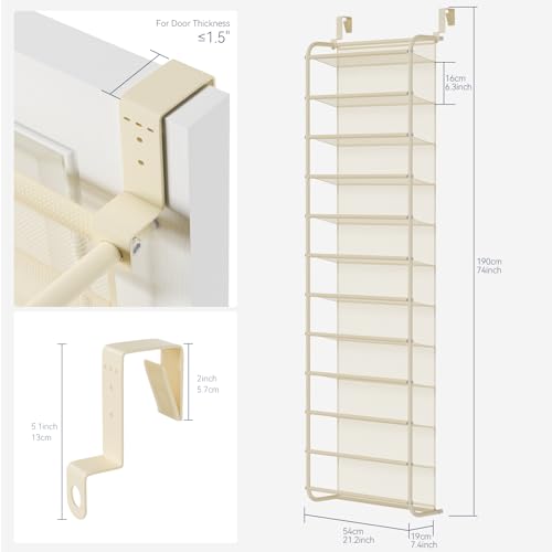 36 Pair Over The Door Shoe Organizer