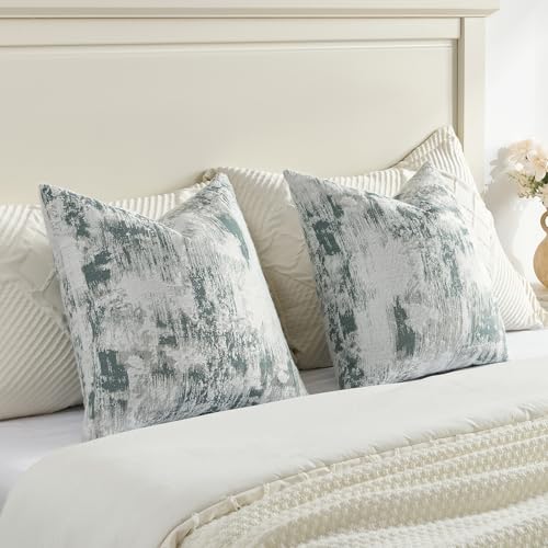 Pack of 2 Faux Cashmere Throw Pillow Covers 18x18 Inch (2 Count)
