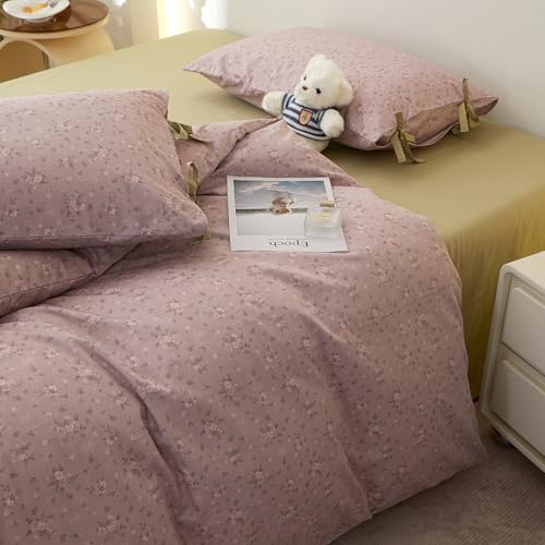 Purple Floral Comforter Set King