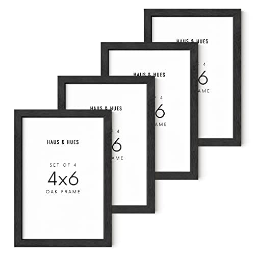 4x6 Black Oak Frame Set of 4 (4 Count)