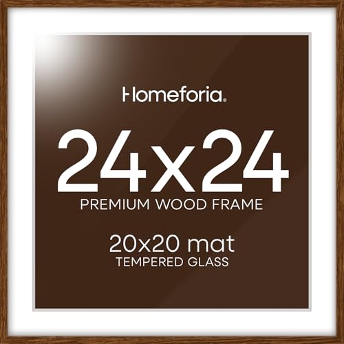 24x24 Brown Oak Picture Frame (2 Count)