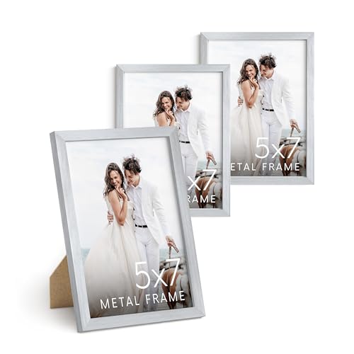 5x7 Silver Metal Picture Frames