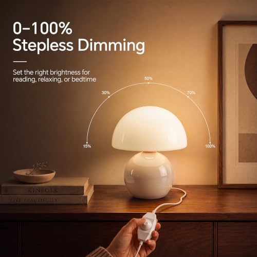 Mushroom Lamp Table Lamps Set of 2 for Bedroom Living Room (2 Count)