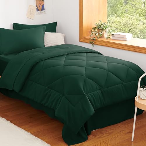 Twin XL Comforter Set Emerald Green
