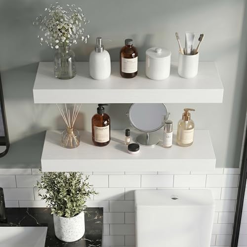 30 Inch Floating Shelves Wall Mounted for Display (2 Count)