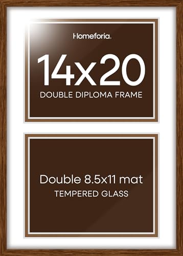 14x20 Brown Oak Diploma Frame (3 Count)