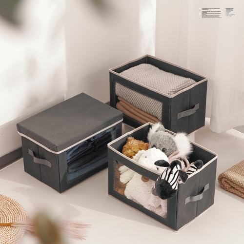 Storage Bins with Lids (3 Count)
