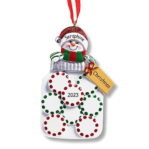 3D Family of 8 Ornament 2026 Personalized Family Christmas Ornaments 2026