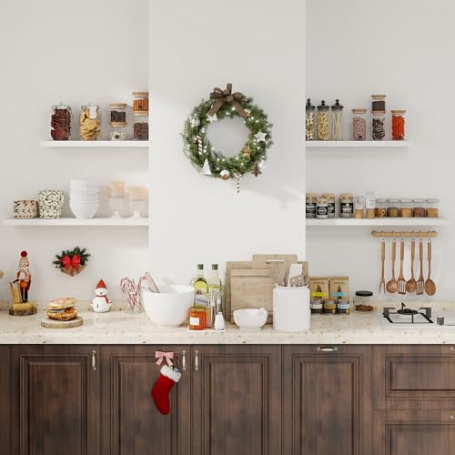 Rustic Wood Floating Shelves (2 Count)