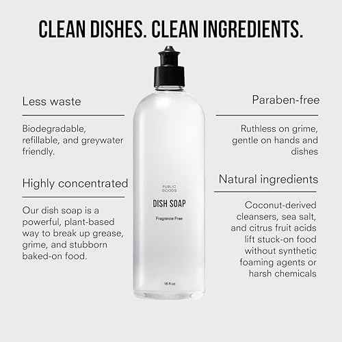 Natural Fragrance Free Dish Soap (16 Fl Oz)