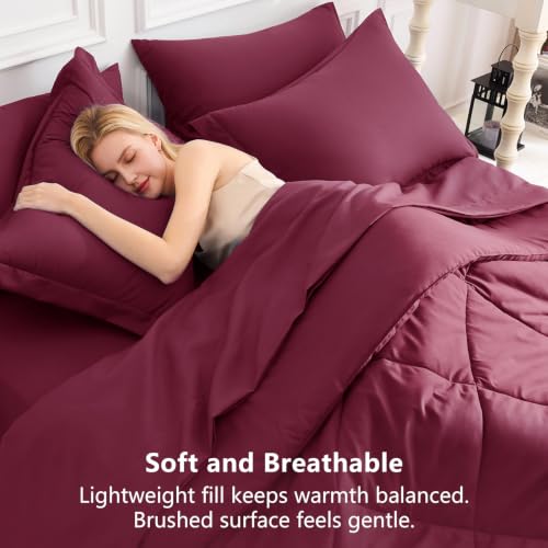 Full Size Comforter Sets Burgundy