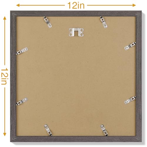 12x12 Picture Frames Set of 9 for Wall Mounting (9 Count)