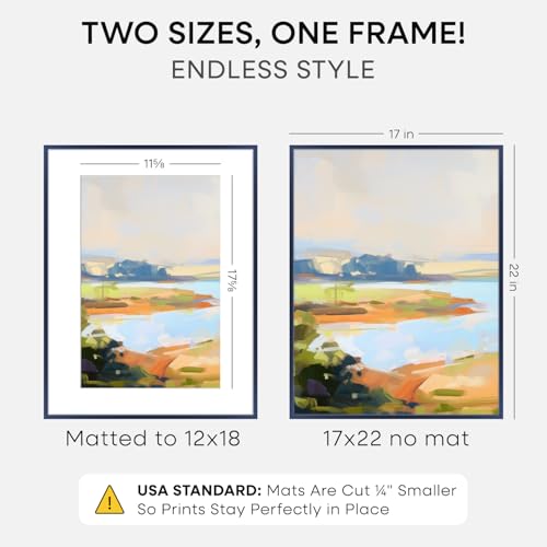 17x22 Blue Picture Frame
