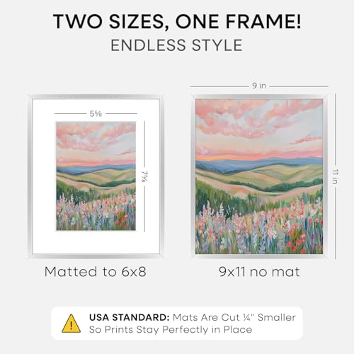 9x11 Silver Picture Frame