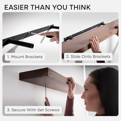 18 Inch Floating Shelves (2 Count)