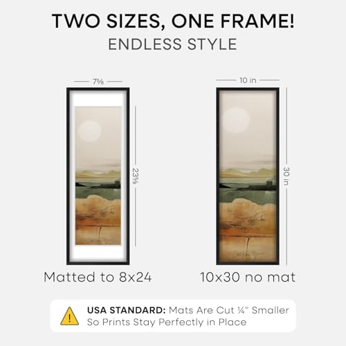 10x30 Black Oak Picture Frame (2 Count)