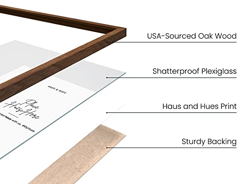 Walnut Wood 5x7 Picture Frames (9 Count)