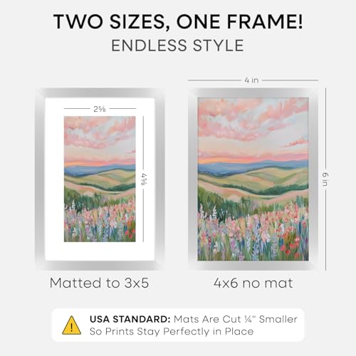 4x6 Silver Picture Frame (3 Count)