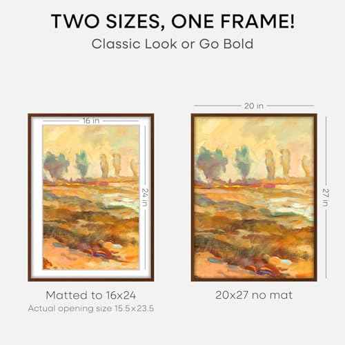 20x27 Brown Oak Picture Frame (3 Count)