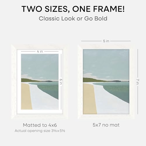 5x7 White Oak Picture Frame