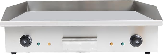 Electric Griddle, Electric Flat Top Griddle Non-Stick Teppanyaki Grill For Stir-Fry Omelets Pizza Pancakes Bacon, Adjustable Thermostatic Control 110V 4400W 29"