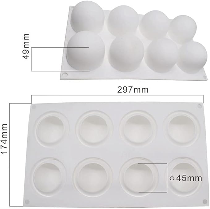 Chocolate Sphere Mold Ball Round Mold Shape Silicone Chocolate Cake Mousse Dessert Baking Pastry Bakeware