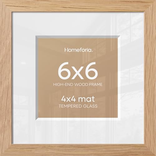 6x6 Natural Oak Picture Frame