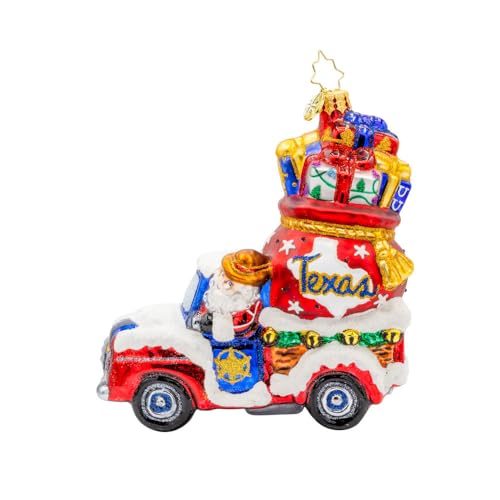 Hand Crafted European Glass Christmas Tree Decorative Ornament