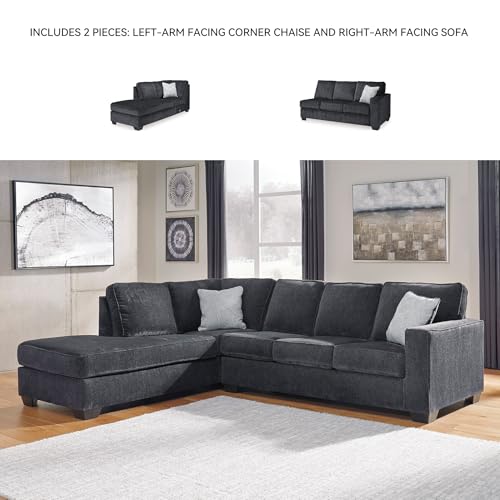 L Shaped Pull Out Sectional Couch (2 Count)