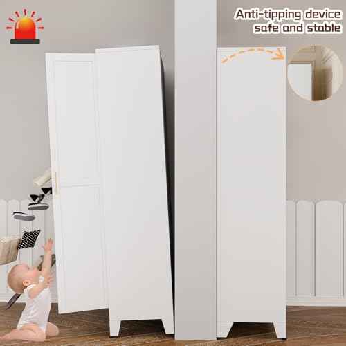 75" Metal Kitchen Pantry Cabinet