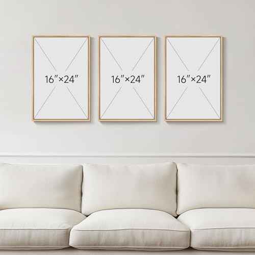 Framed Black and White Neutral Abstract Wall Art set (3 Count)