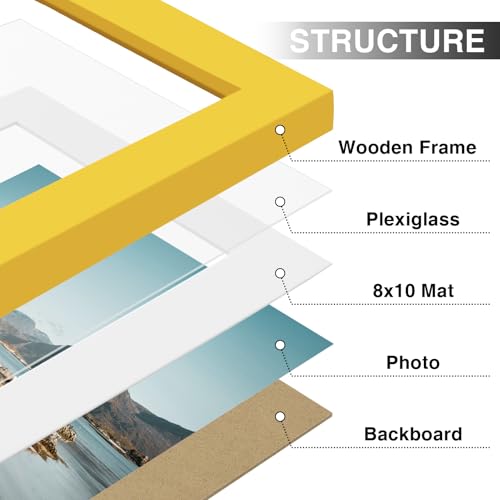 11x14 Picture Frames Set of 9 for Wall Mounting (9 Count)