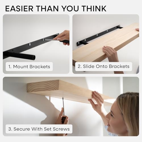 20 Inch DIY Floating Shelves (2 Count)