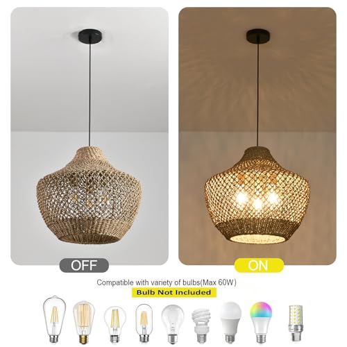 Rattan Pendant Light (3 Count)