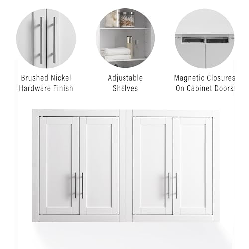 Savannah 2 Piece Wall Storage Cabinet Set