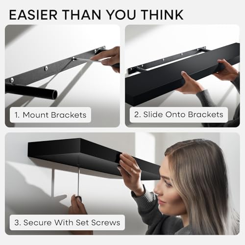 20 Inch Floating Shelves (2 Count)