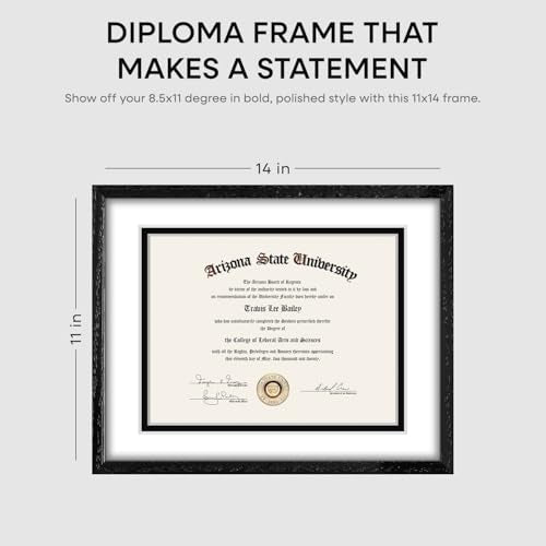 11x14 White Oak Diploma Frame (2 Count)