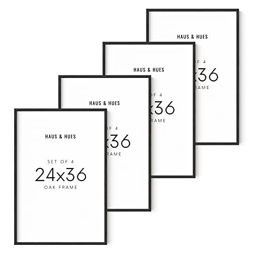 24x36 Black Oak Frame Set of 4 (4 Count)