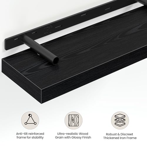 36 Inch Floating Shelves Wall Mounted for Display (2 Count)