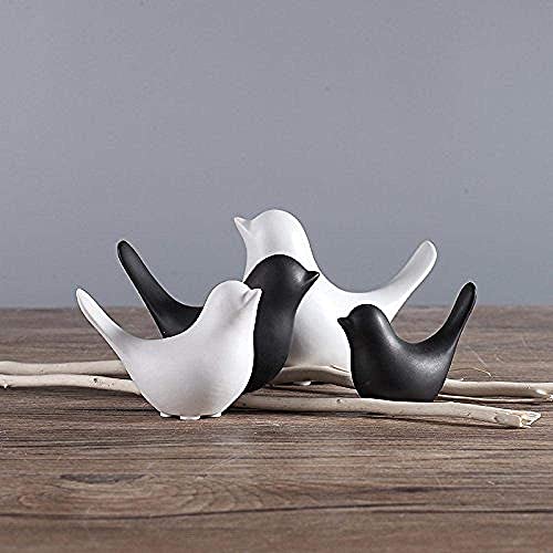 Notakia Small Birds Statues Black Modern Farmhouse Decor Deals (2 Count)